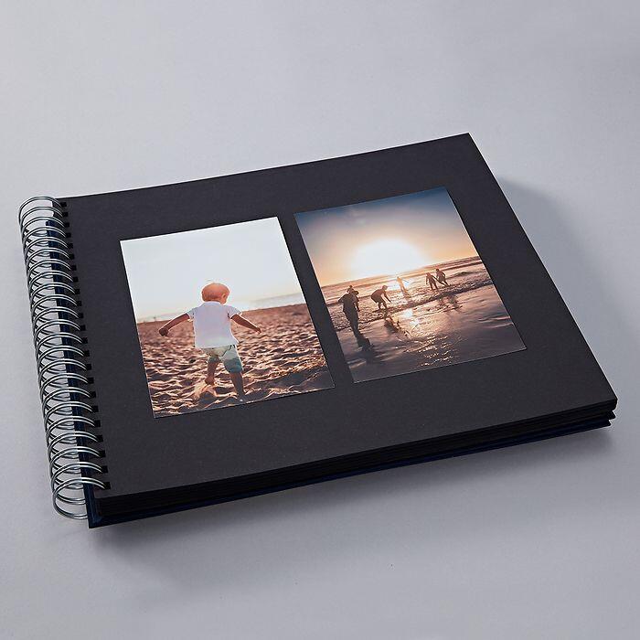 Photo Album, Spiral Bound, Maxi Mucho, Black Pages, Flamingo