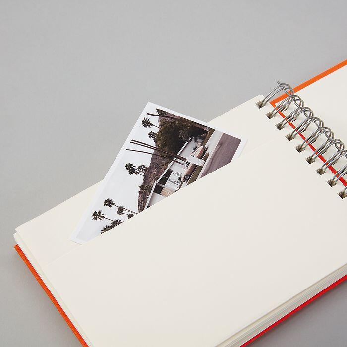 Photo Album, Spiral Bound, Mini Mucho, Cream Pages, Flamingo