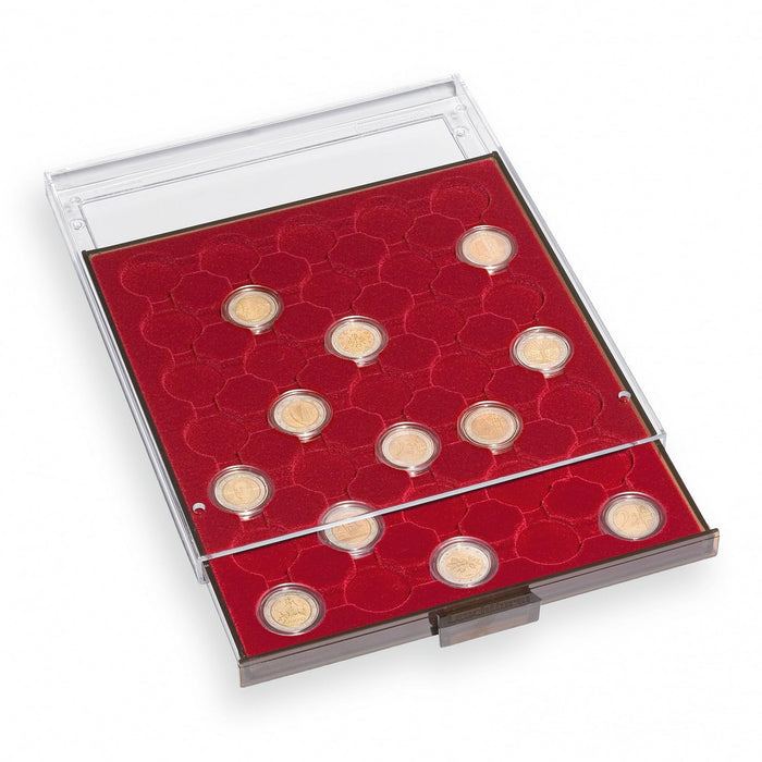 Coin Box 35 compartments for CAPS 28 + CAPS 27, smoke coloured