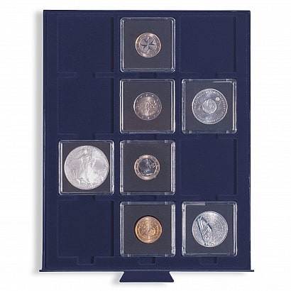 Coin Box SMART, with 12 square compartments up to 50mm diameter
