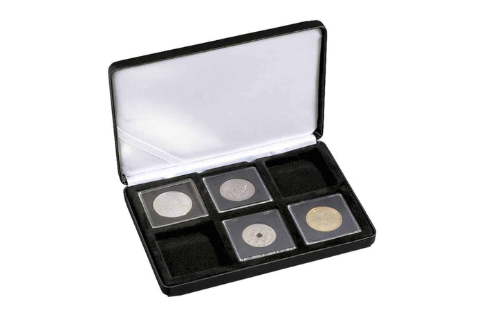 Single Coin Box NOBILE, for 6 QUADRUM, 50x50mm, black