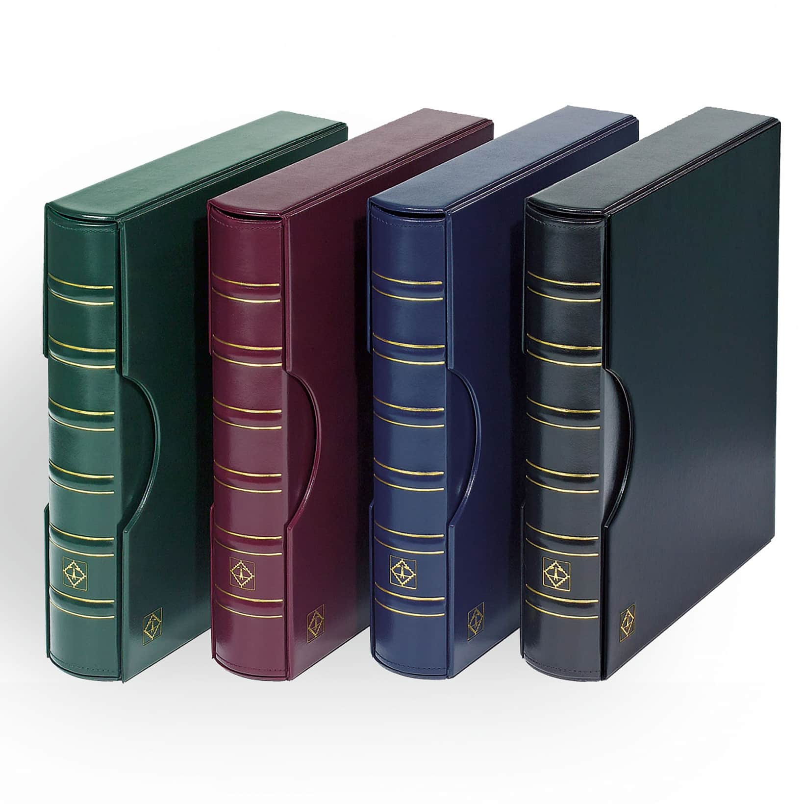 Ringbinder GRANDE, Classic Design includes slipcase, green