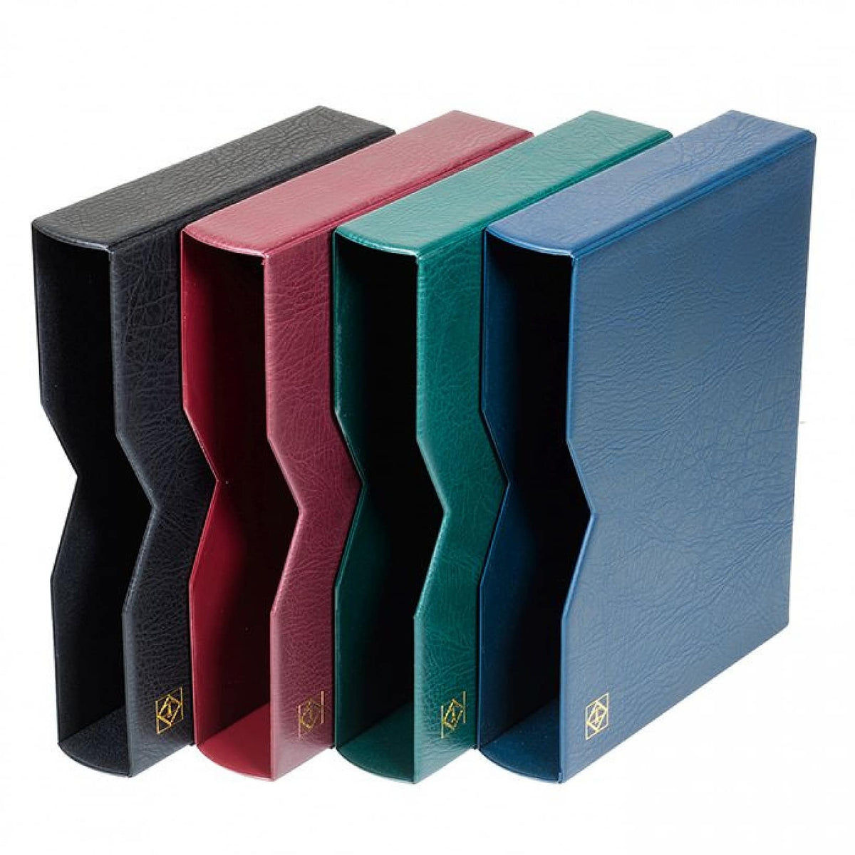 Slipcase for Stamp Stockbooks Padded Leather* Cover, 64 pages, A4, Black