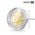 Ultra coin capsules Perfect fit for 2 Euro (25.75mm) Pack of 40